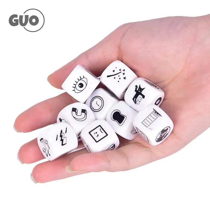 Boîte de dés pour raconter des histoires