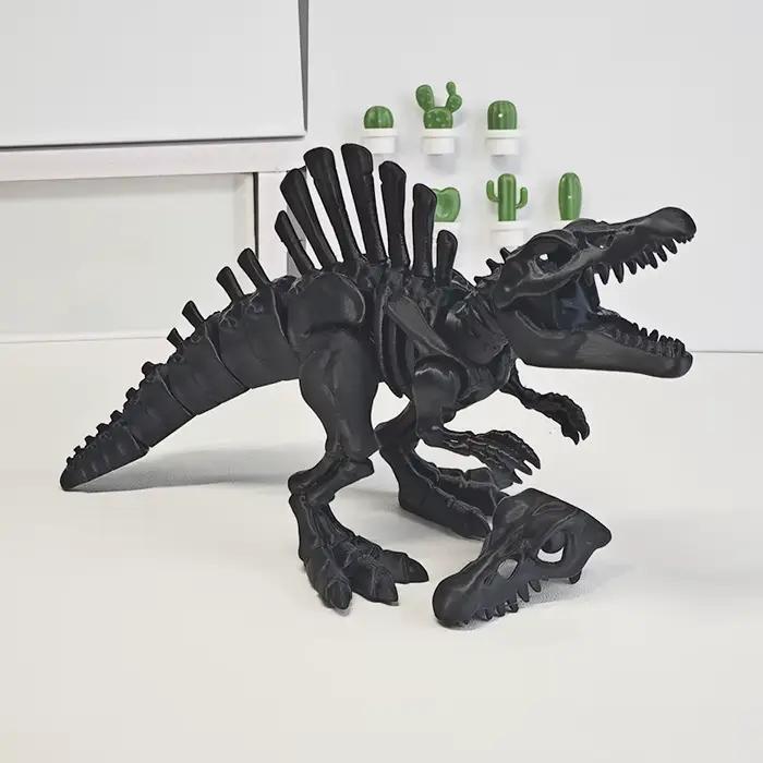 Nouveau jouet de dinosaure squelette Spinosaurus articulé Original imprimé en 3d pour décor de bureau