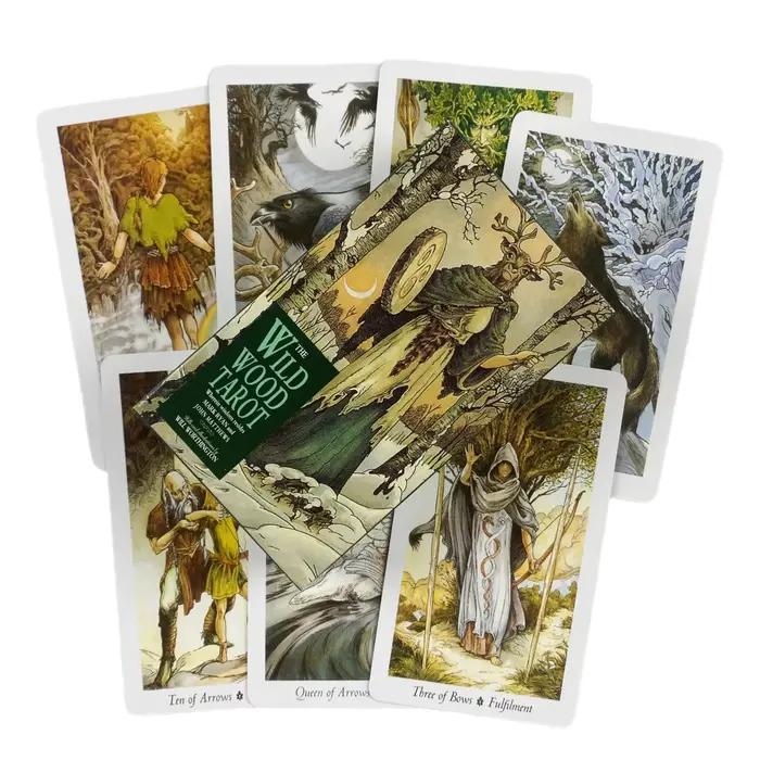 Cartes de Tarot The Wild Wood A 78 Oracle, édition de Divination des visions anglaises, jeu de société