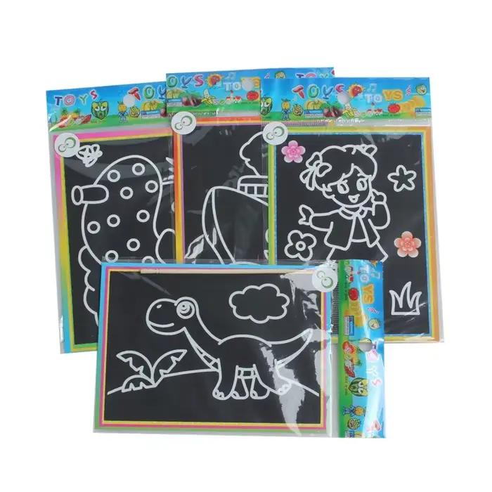 Peinture à gratter pour enfants