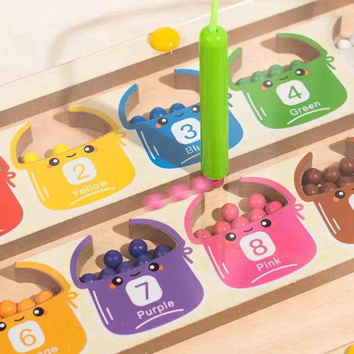 Jeux de tri de couleurs magnétiques Montessori