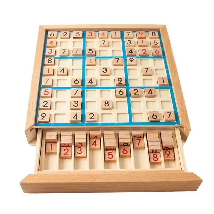 Sudoku mots croisés Montessori chiffres éducatifs en bois jeux de logique d'inference carré latin mathématiques Puzzles