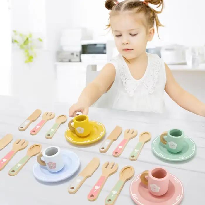 Ensemble de jeu de cuisine en bois