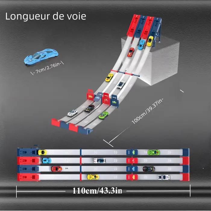 Véhicule jouet de piste de course compétitif avec voiture en alliage