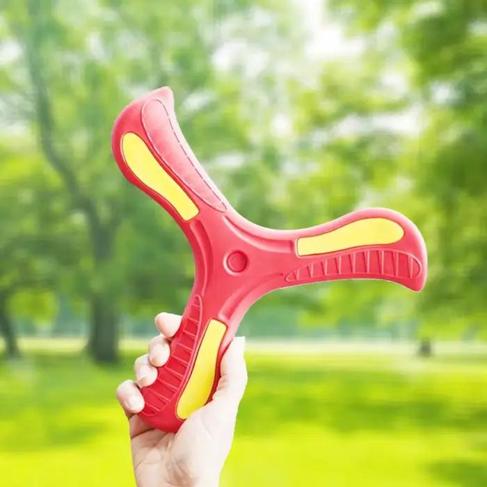 Boomerang AMZSTEM en EVA de 3-12 ans et Adultes Jouet de Sport Interactif Croisé à Trois Feuilles Occasions Extérieures Familiales