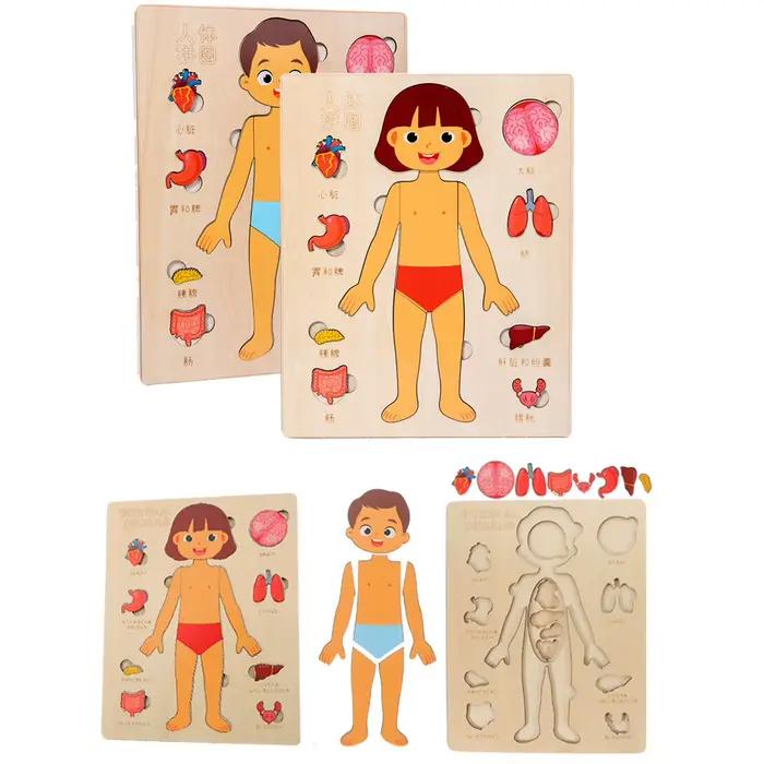 Puzzles Montessori, planche occupée