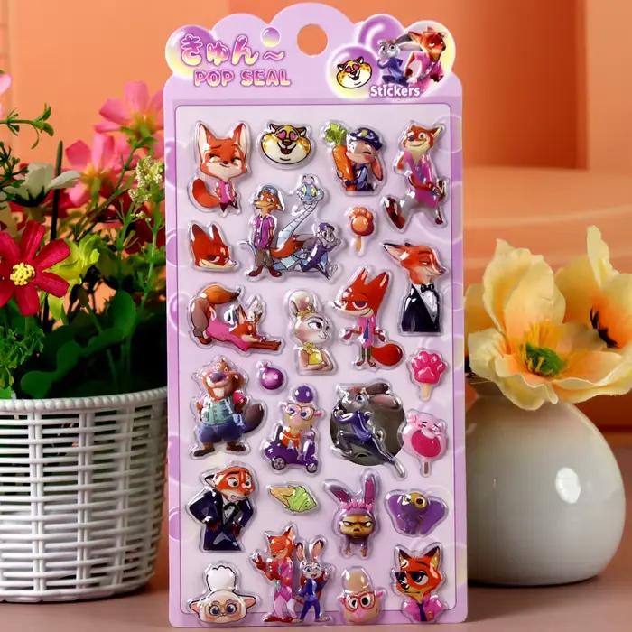 Autocollants en relief 3D Zootopia
