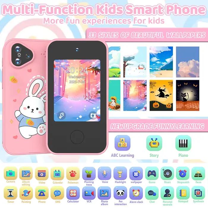 Ce téléphone jouet éducatif intelligent pour enfants intègre des fonctions de racontage d'histoires