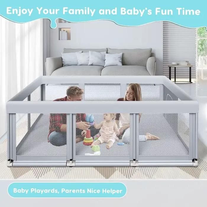 Grand parc de jeu, enclos de jeu pour bébés