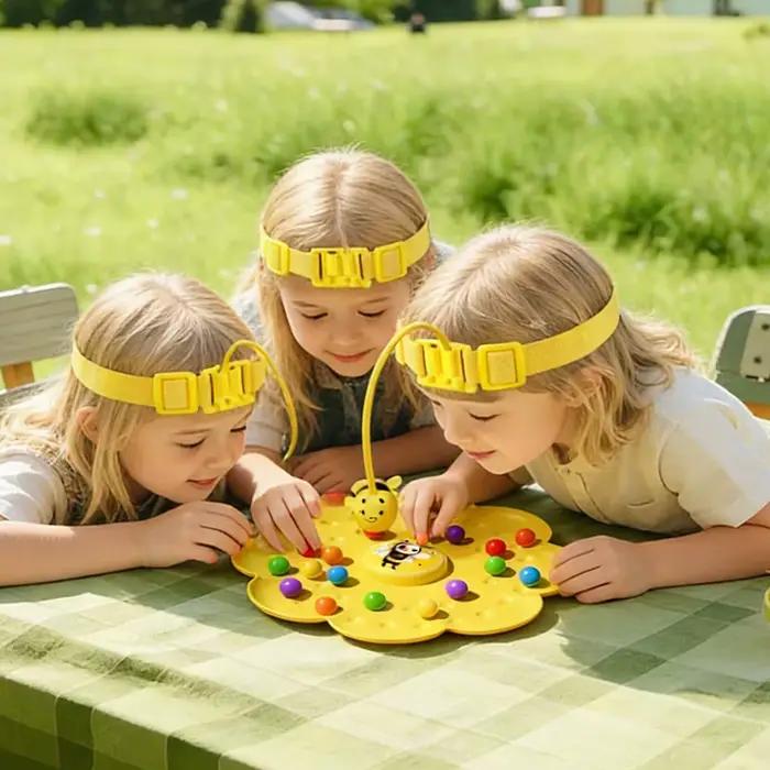 Jeu de société multifonctionnel Little Bumblebee, puzzle, jouet de pêche, jeu interactif éducatif pour la famille, pour enfants et tout-petits, cadeau idéal