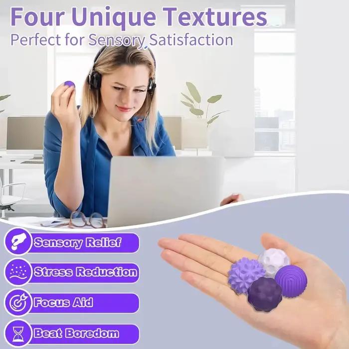 Boules sensorielles magnétiques en Silicone