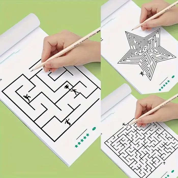 Jouets éducatifs pour enfants, livres de jeu de labyrinthe, exercices de formation à la concentration, cadeaux de noël