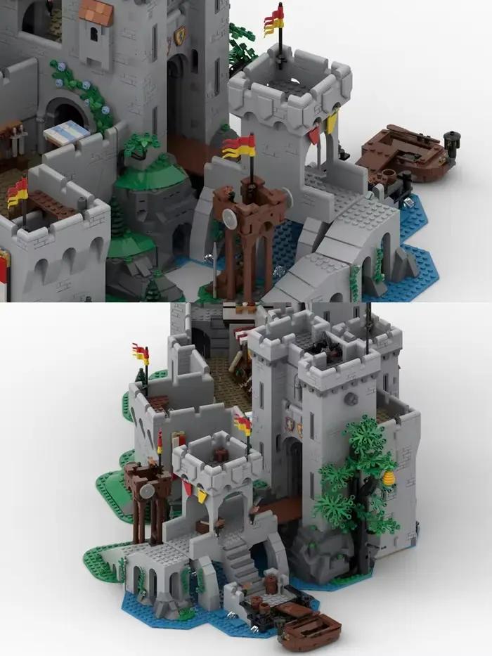 Le modèle de château de chevalier du Lion médiéval