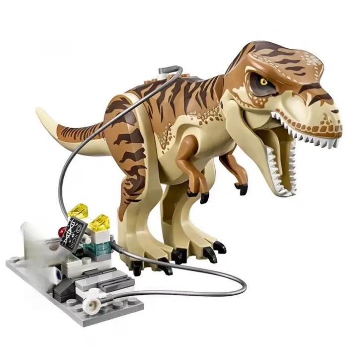 Série dinosaure jouet tyrannosaure transporteur 75933 blocs de construction assemblés garçon