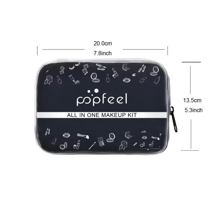Kit de maquillage tout-en-un, Kit complet de maquillage, cadeau pour femmes et adolescentes, fard à paupières nu, fond de teint, brosse primaire, brillant à lèvres nu