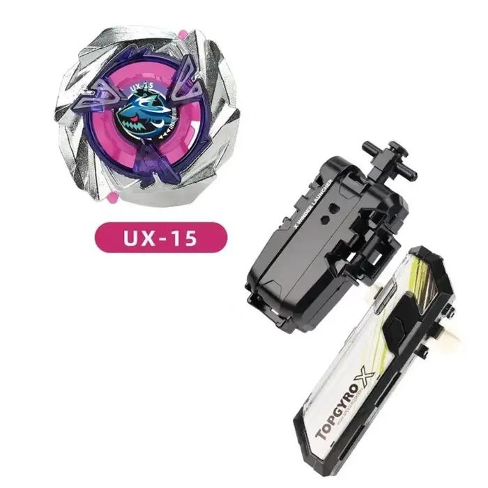 Gyro UX Toy UX-15 Shark Scale Deck Set avec différents styles de télécommandes, jouets de combat gyroscopiques pour enfants, cadeau animé.