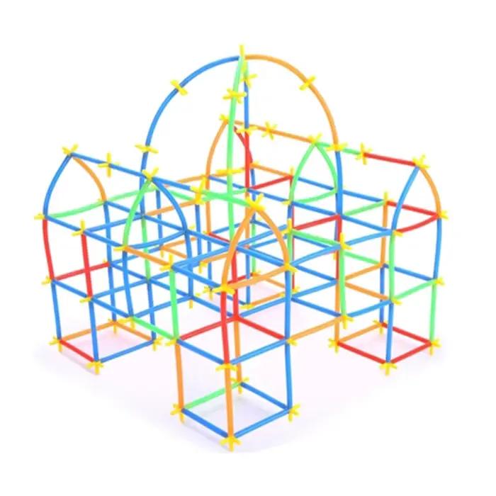 Kit de construction de pailles connectées pour garçons et filles