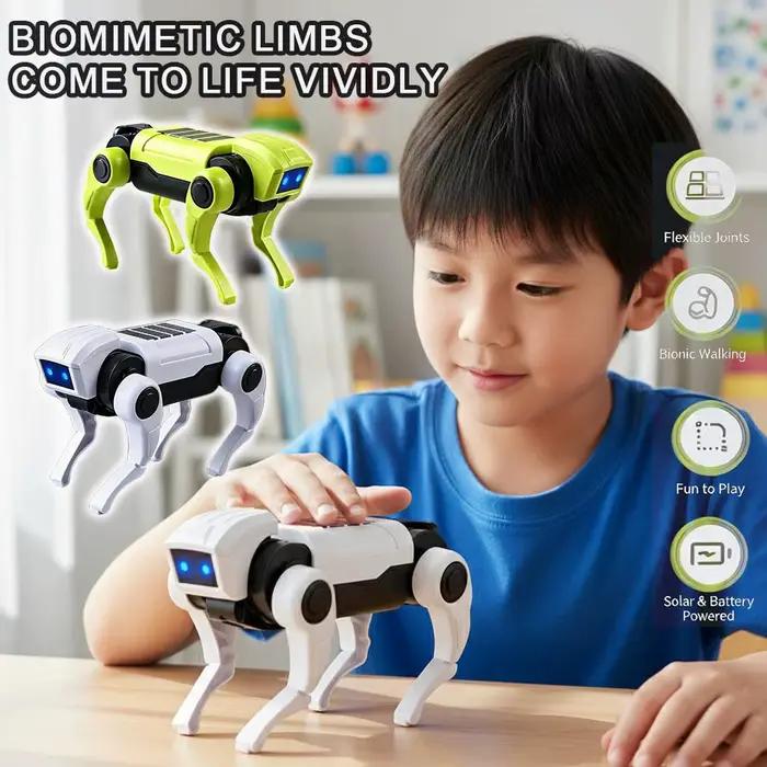 Kit de robot chien télécommandé à assembler soi-même, jouet robotique mécanique, modèle pédagogique scientifique, ensemble électrique, cadeau pour garçons et adolescents occasions spéciales