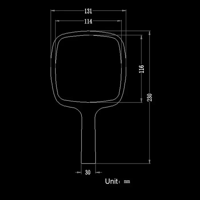 Miroir à main en acrylique noir, miroir à main portable avec poignée confortable, miroir de maquillage portable pour la maison