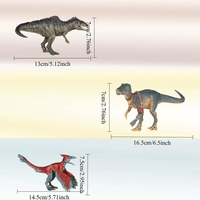 Figurines de dinosaures miniatures du monde jurassique