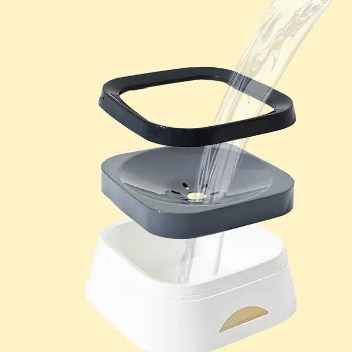 Bol d'eau anti-éclaboussures pour chiens, 1l, grande capacité, abreuvoir pour chiens, chiot, chat, accessoires pour animaux de compagnie