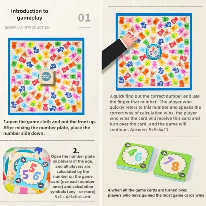 Jeux de société éducatifs Montessori pour enfants