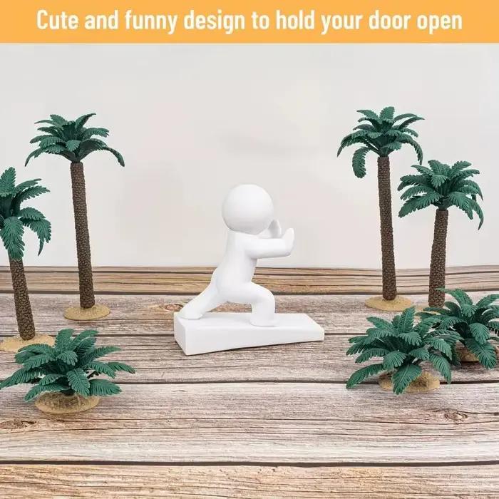 Butée de porte amusante en forme de dessin animé, butée de porte créative en forme de figurine, cale antidérapante anti-collision pour la décoration de la maison et de la chambre