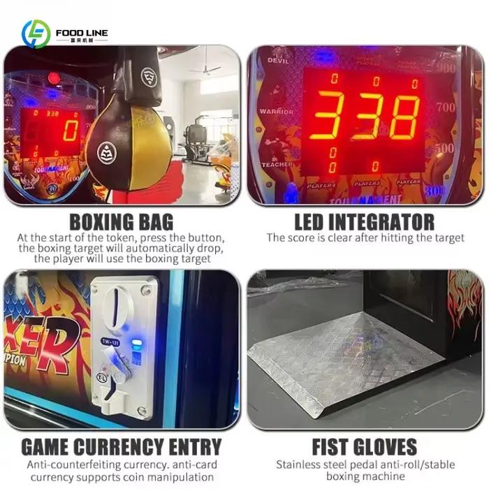 Console de jeu de boxe à monnayeur personnalisée pour centre commercial, machine d'arcade de boxe pour divertissement sportif en intérieur