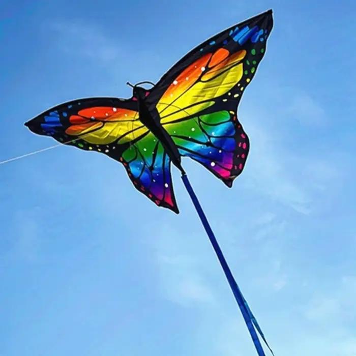 Cerf-volant papillon coloré pour enfants