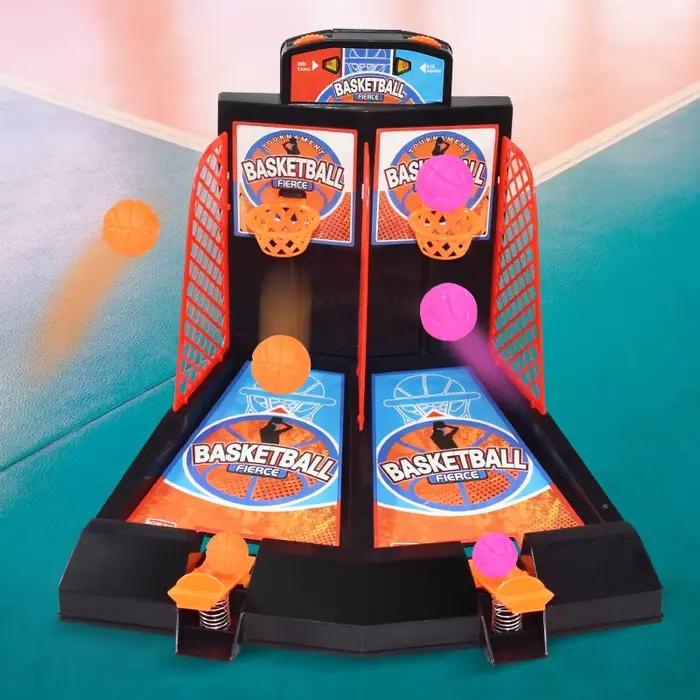 Jouets pour enfants : Jeu de tir de basket-ball à éjection par le doigt pour deux joueurs