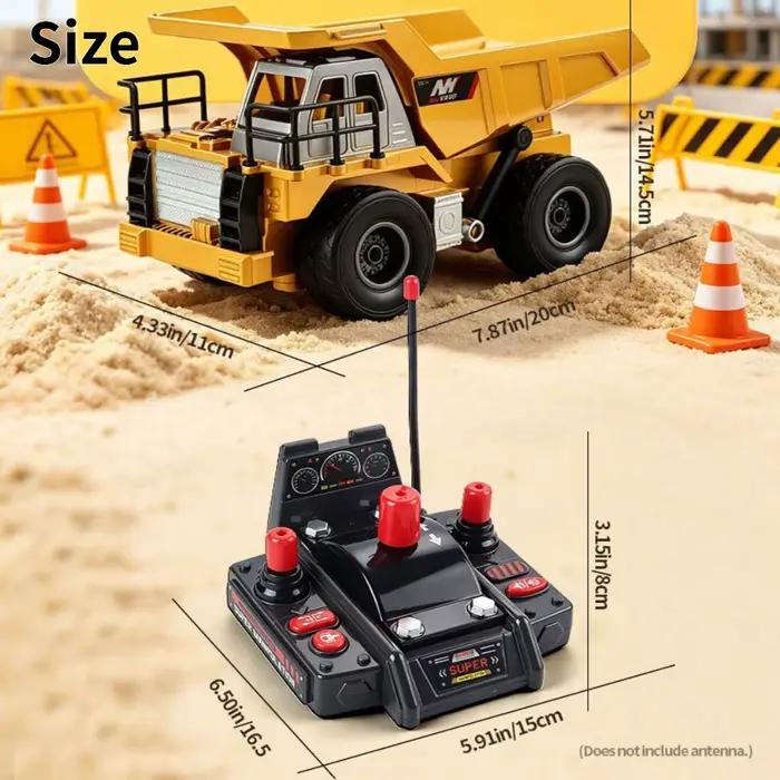 Camion benne lourd télécommandé RC avec levage automatique de la benne