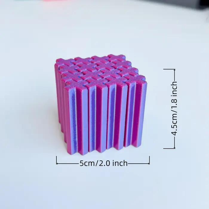 Ornement de bureau anti-stress Slime Cross Cube