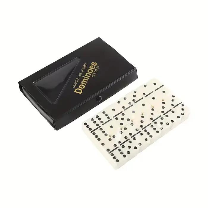 28 pièces Double Six dominos ensemble divertissement loisirs voyage amusant jeu de Table Domino jouet enfants Puzzle