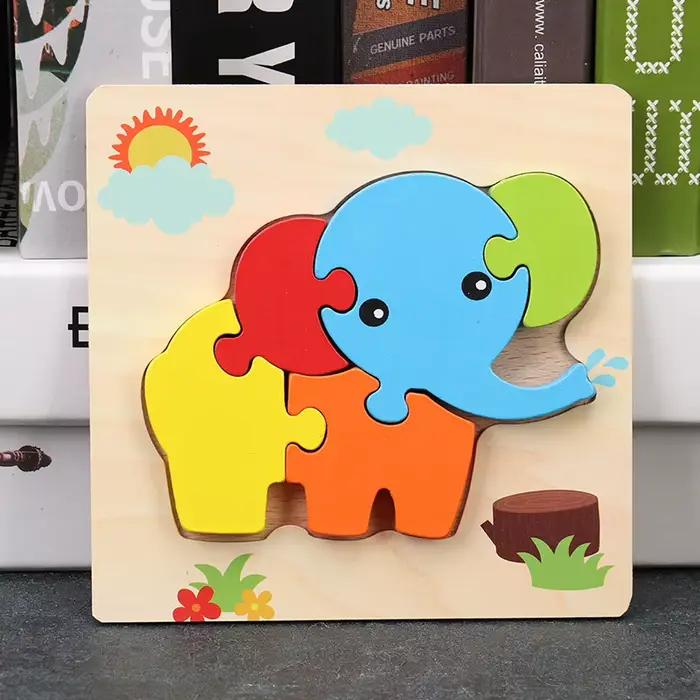 Puzzle 3D en bois de haute qualité pour bébé