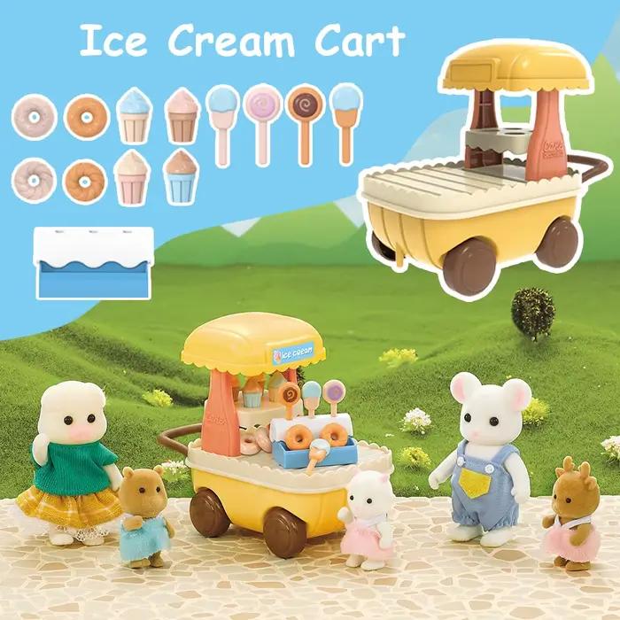 Poupée familiale forestière 1:12, accessoires de cuisine pour maison de poupée, Mini modèle de renne, meubles miniatures, jeu de simulation pour filles, cadeaux