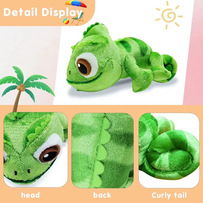 Pascal Raiponce Caméléon Peluche Doux Animaux