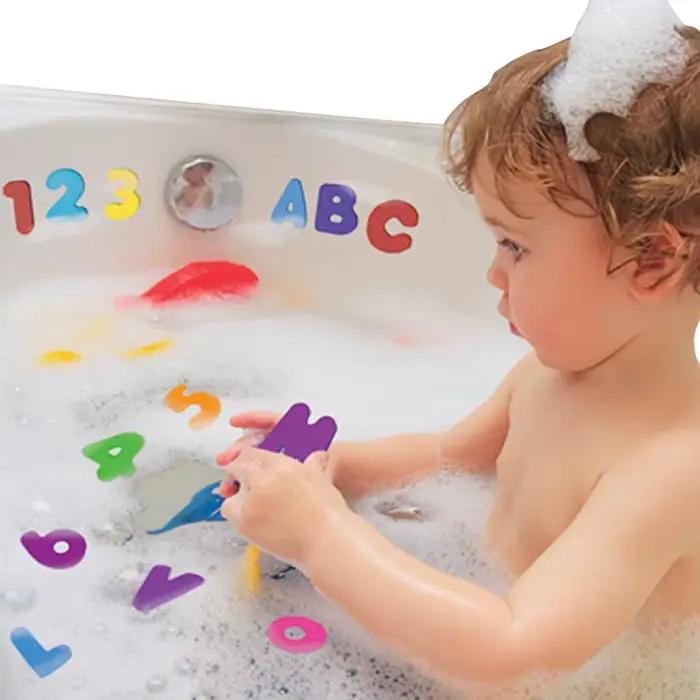 Baignoire salle de bain éducation apprentissage jouets mousse lettres alphanumérique Total bulle autocollants enfants Puzzle bricolage jouet ensemble 36 pièces nouveau