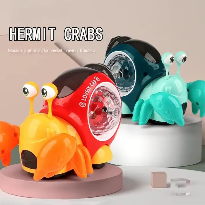 Jouet d'escargot lumineux, jouet d'escargot électrique pour bébé, nouveaux jouets d'escargot rampants, jouets musicaux rampants, jouet sensoriel interactif mobile 2025
