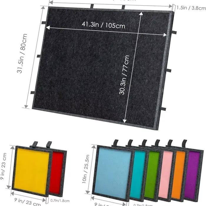 Table de puzzle inclinable et pliable de 2000 pièces avec 8 tiroirs colorés et couvercle
