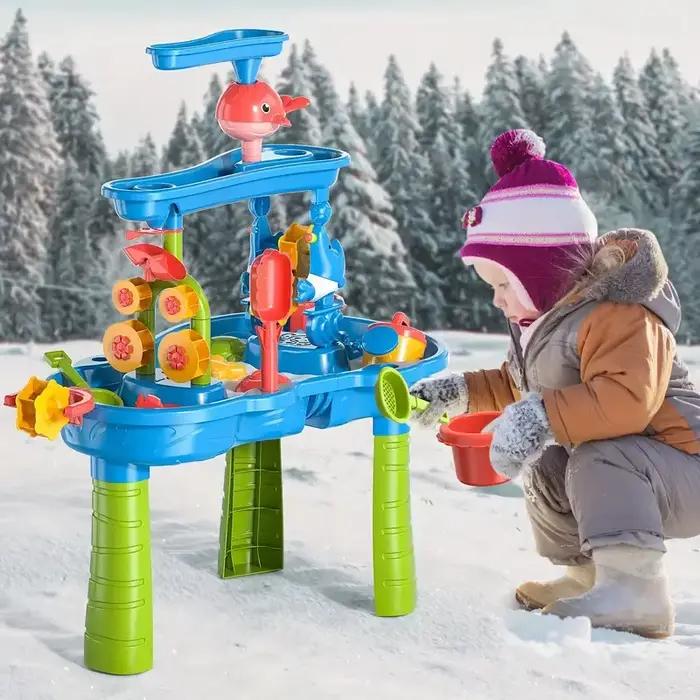 Table de jeu aquatique multifonctionnelle pour enfants : cascade