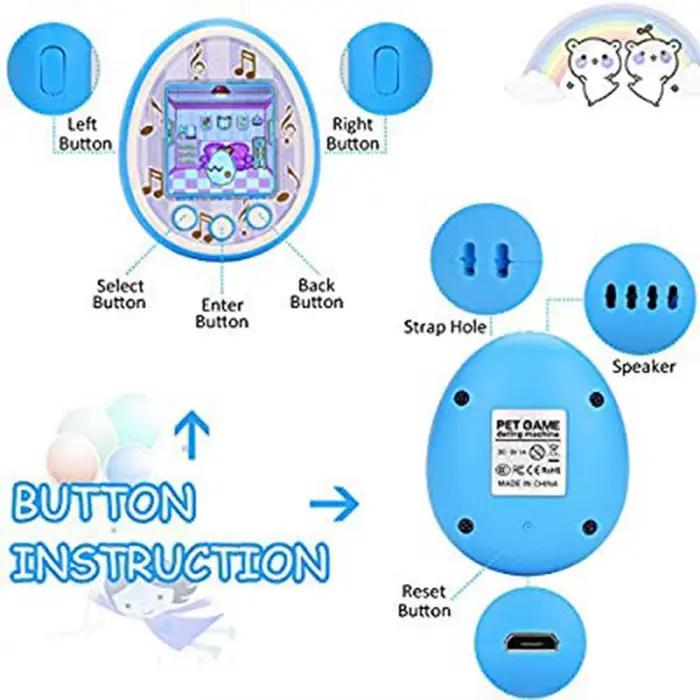 Tamagotchis drôle enfants électronique animaux jouets nostalgique animal de compagnie en un virtuel cyber