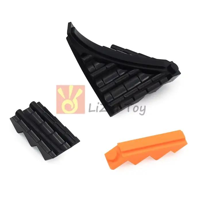 MOC maison toit avant-toit blocs de construction briques Style chinois ancien carrelage vitré jardin cour Architecture 70681W jouets