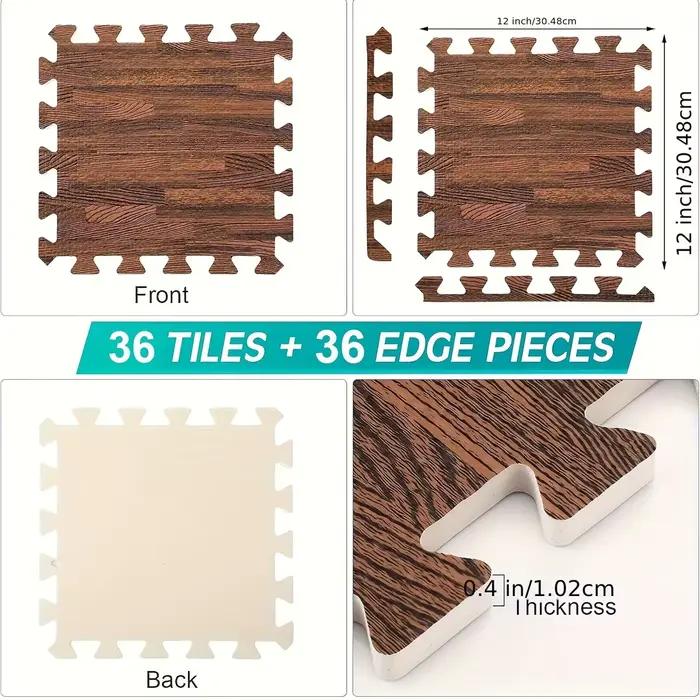 36 Pièces Tapis de Sol en Mousse Souple pour Bébé
