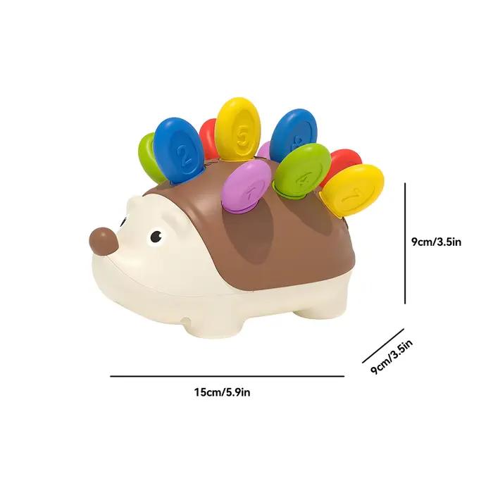 Jouet éducatif pour enfants avec hérisson en peluche