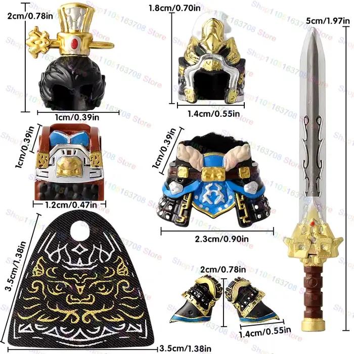 Chaud trois royaumes soldats anciens héros Cao Cao Sun Quan Huang Zhong Mini poupée figurines blocs de construction briques jouet