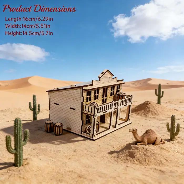 Puzzle de maison en bois 3D