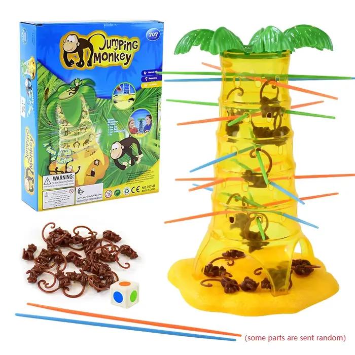 Jeu de table multijoueur singe pour enfants modèle plastique jaune développement de l'intelligence et de la créativité occasions spéciales famille et amis