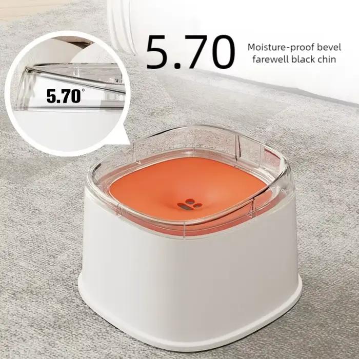 Bol d'eau flottant pour animaux de compagnie, pour chiens et chats, sans bouche mouillée, anti-éclaboussures, portable, confortable, antidérapant, pour la maison et l'extérieur