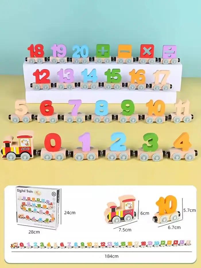 Jouet de Train en bois Montessori