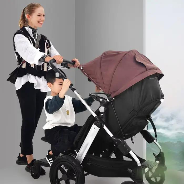 Adaptateur de pédale de poussette assis et sur pied 2 en 1